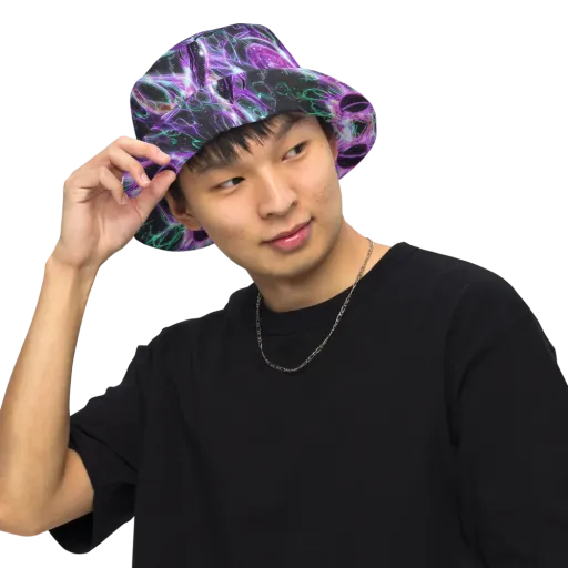 Astral Garden on a Reversible Bucket Hat