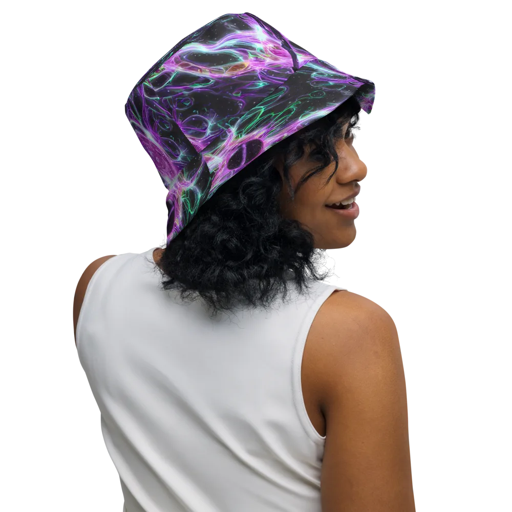 Astral Garden on Reversible Bucket Hat — Right Outside
