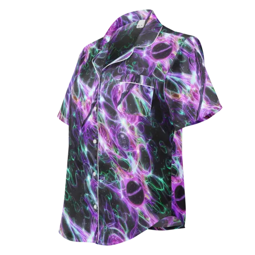 Astral Garden on a Women's Short Sleeve Pajama Top