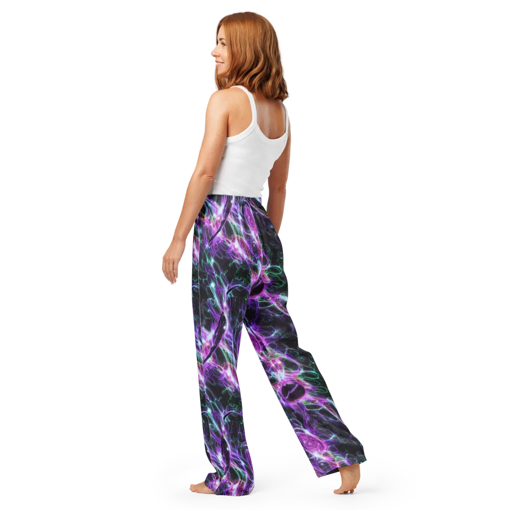 Astral Garden on Women's Pajama Pants — Back
