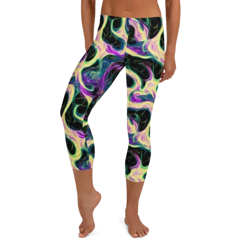 Aurora Rapture on a Capri Leggings