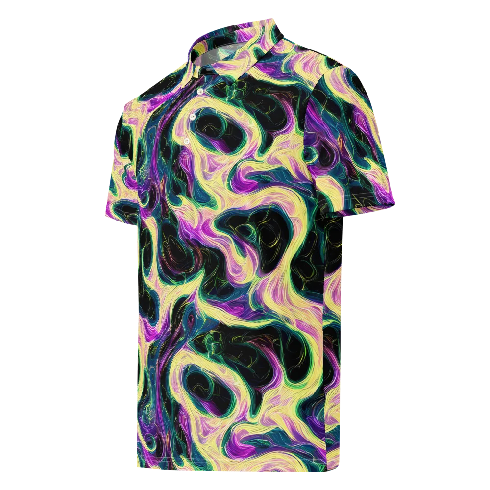 Aurora Rapture on Men's Slim Fit Polo Shirt — Left Front