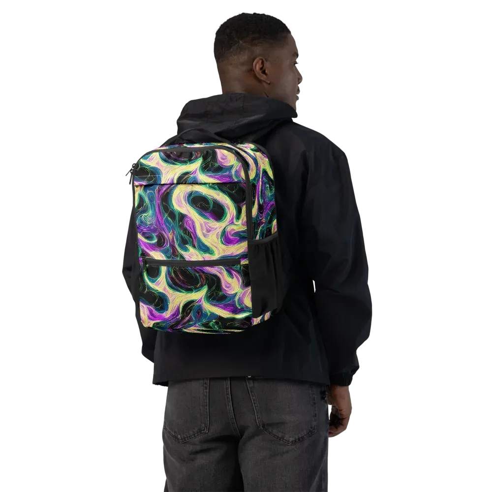 Aurora Rapture on Utility Backpack — Back