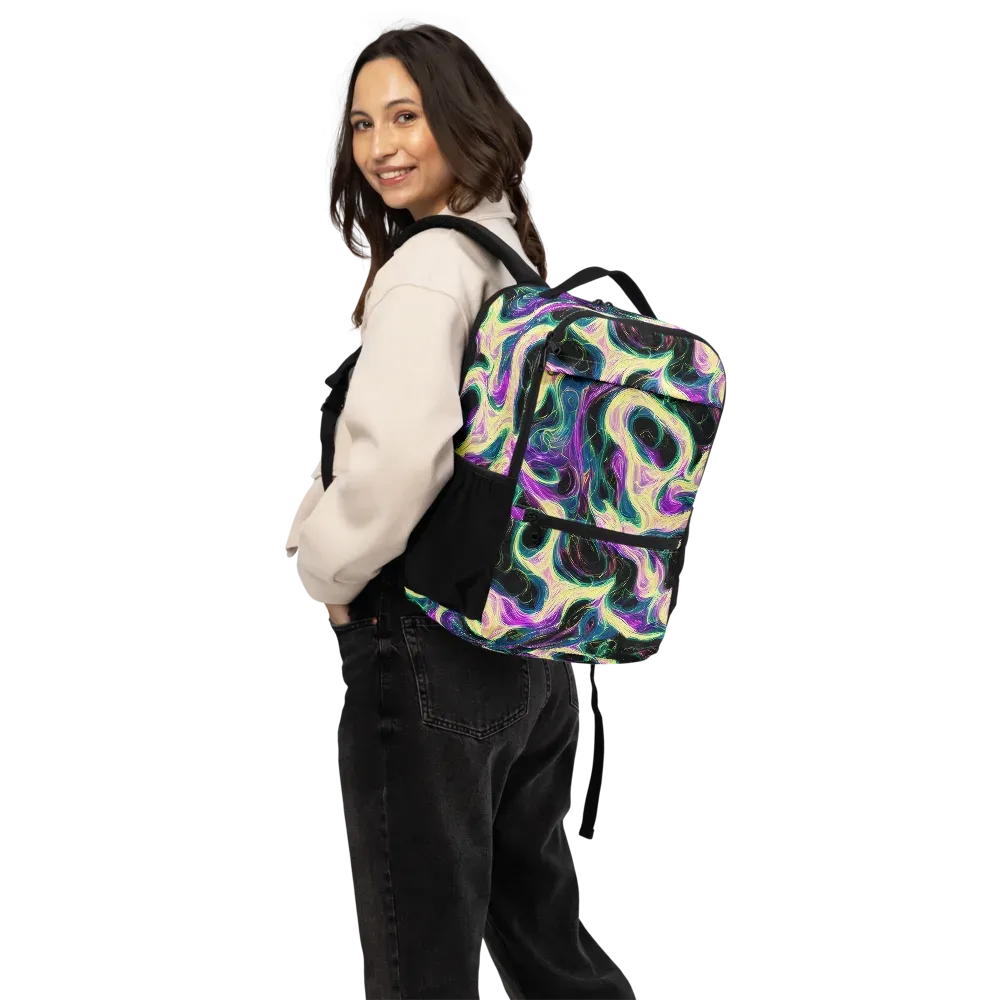 Aurora Rapture on Utility Backpack — Back