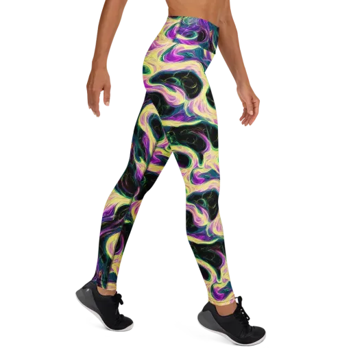 Aurora Rapture on a Yoga Leggings