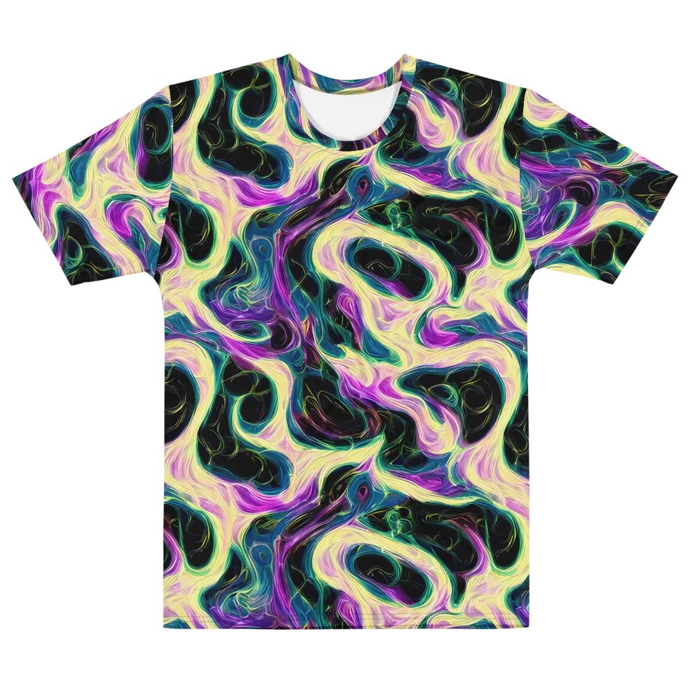 Aurora Rapture on Men's Cotton Crew Neck T-Shirt — Front