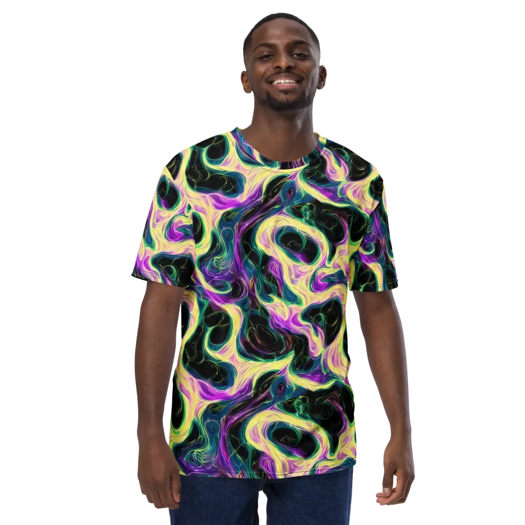 Aurora Rapture on Men's Crew Neck T-Shirt — Front