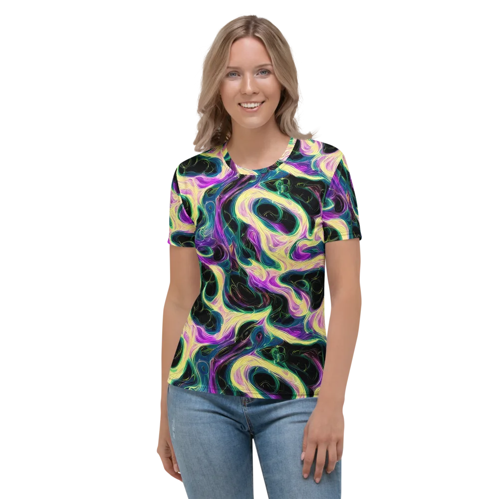 Aurora Rapture on Women's Crew Neck T-Shirt — Front