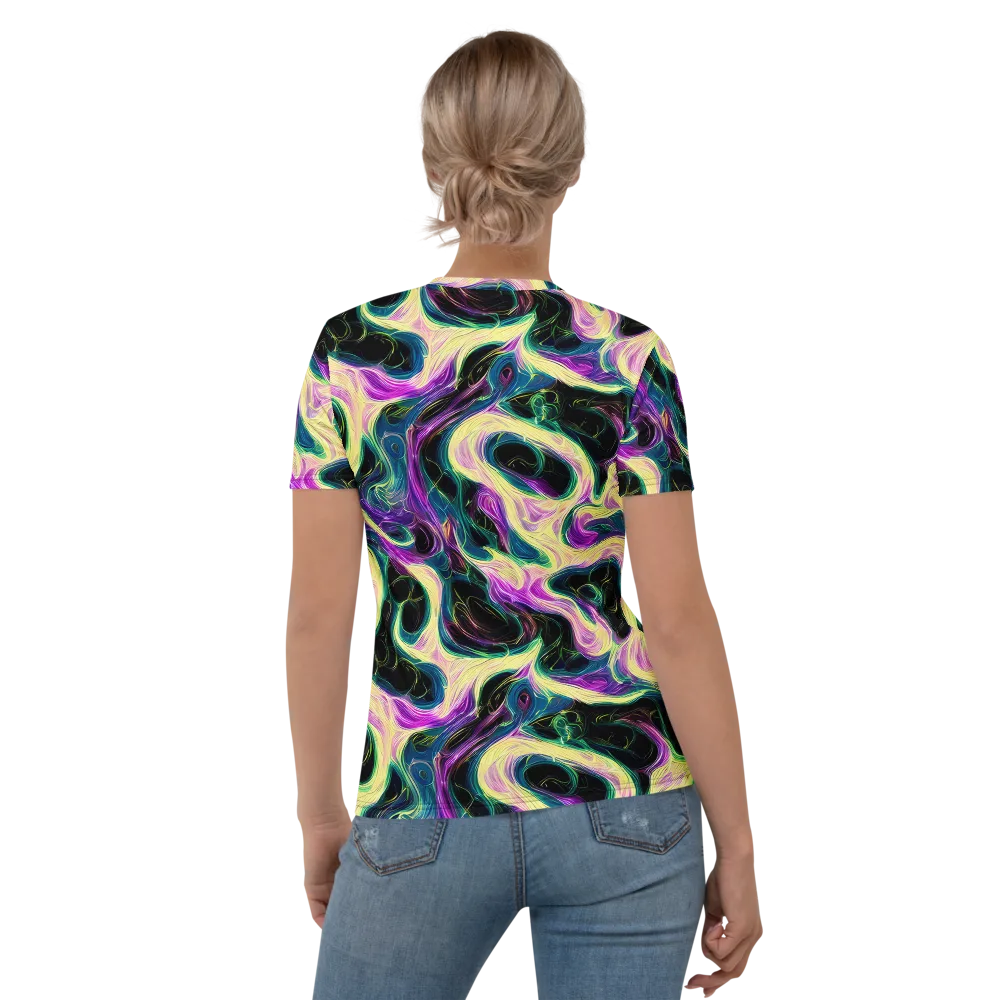 Aurora Rapture on Women's Crew Neck T-Shirt — Back