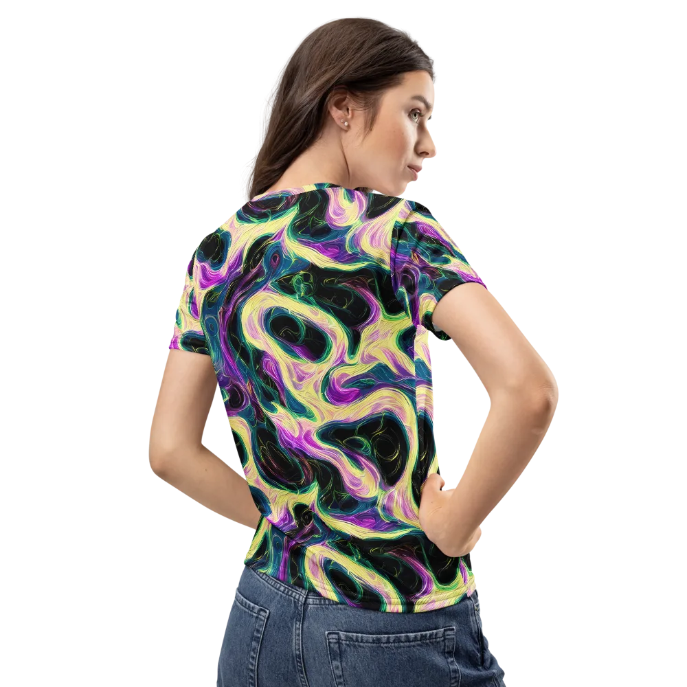 Aurora Rapture on Women's Crew Neck T-Shirt — Back
