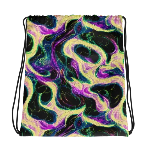Aurora Rapture on a Drawstring Bag