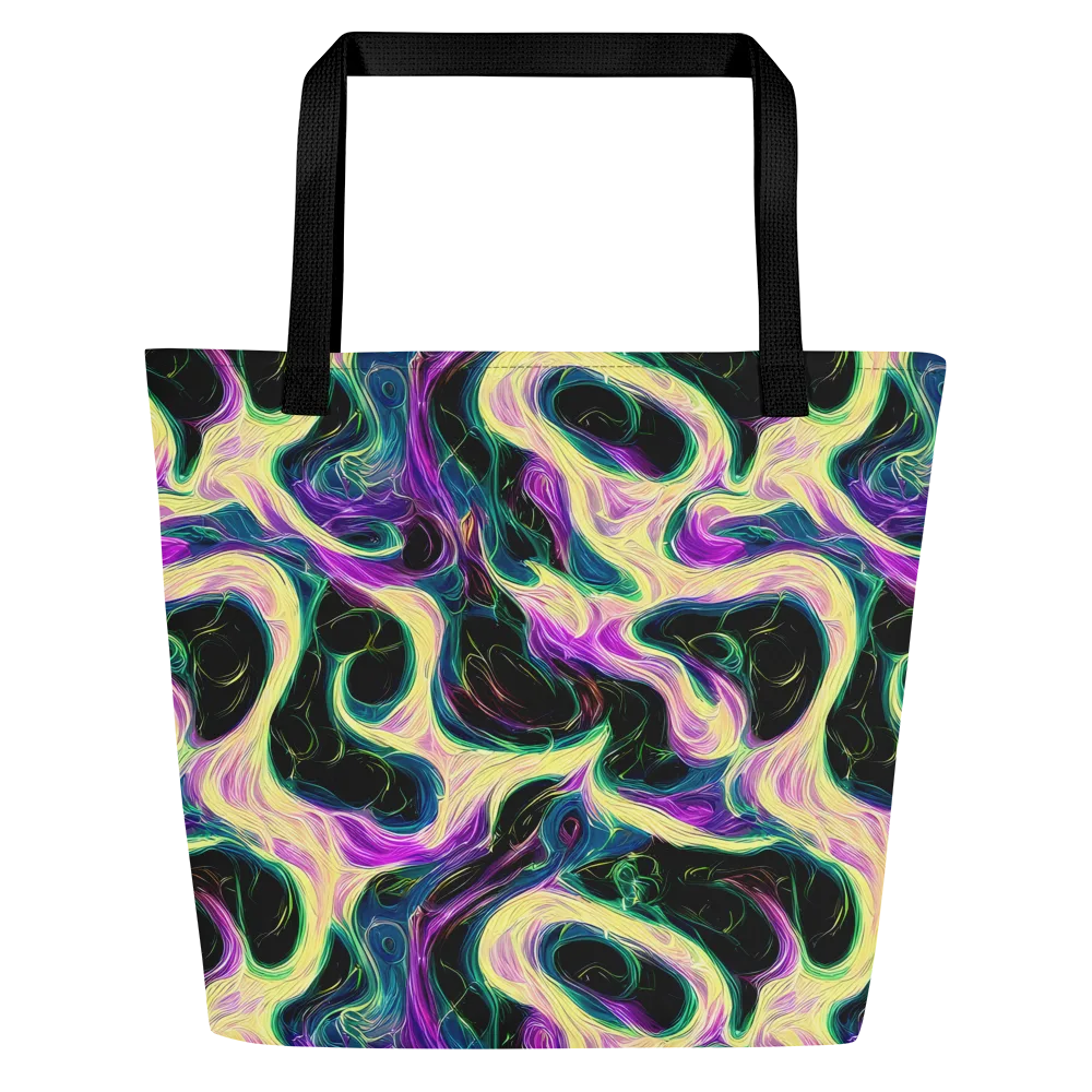Aurora Rapture on Large Tote Bag W/ Pocket — Front
