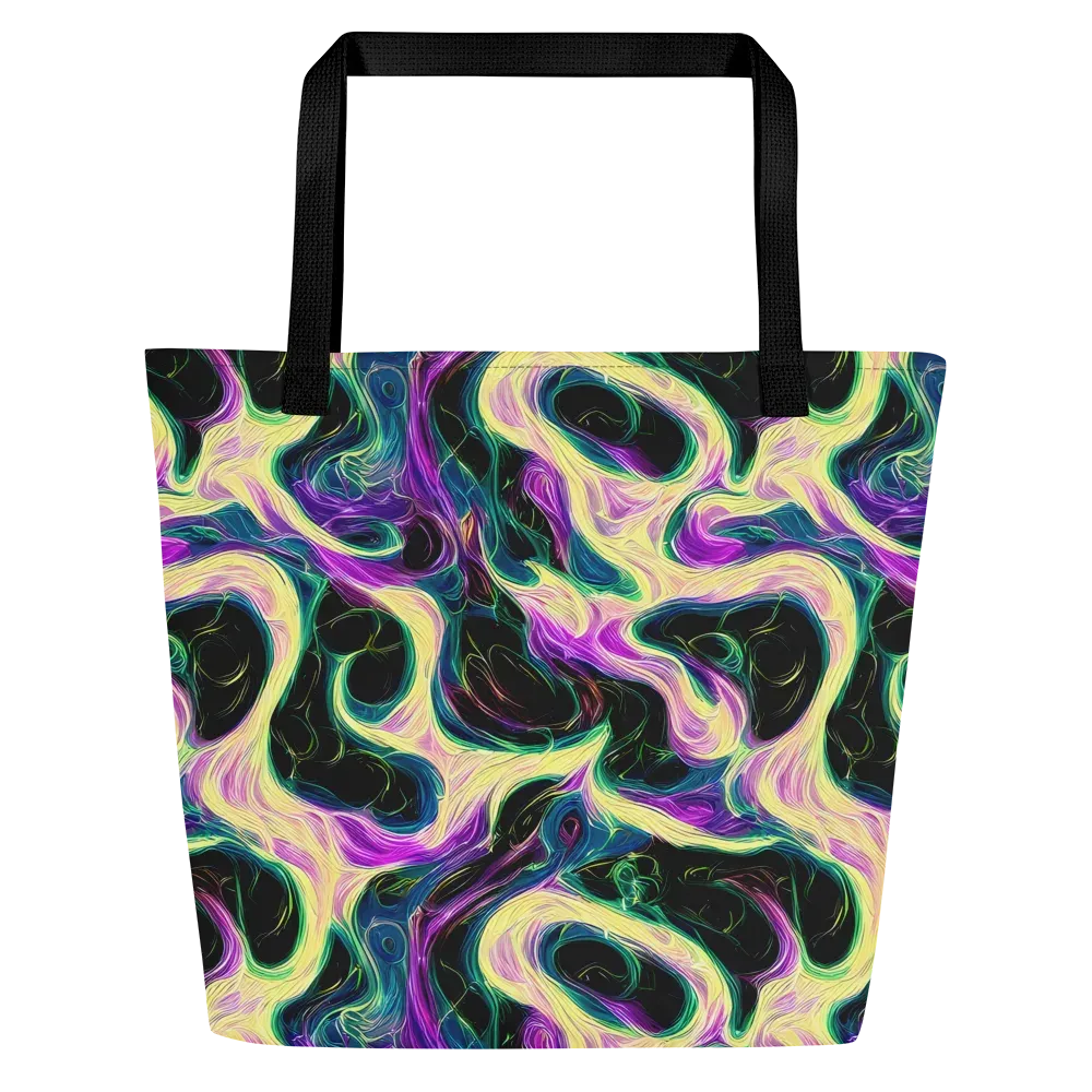 Aurora Rapture on Large Tote Bag W/ Pocket — Front