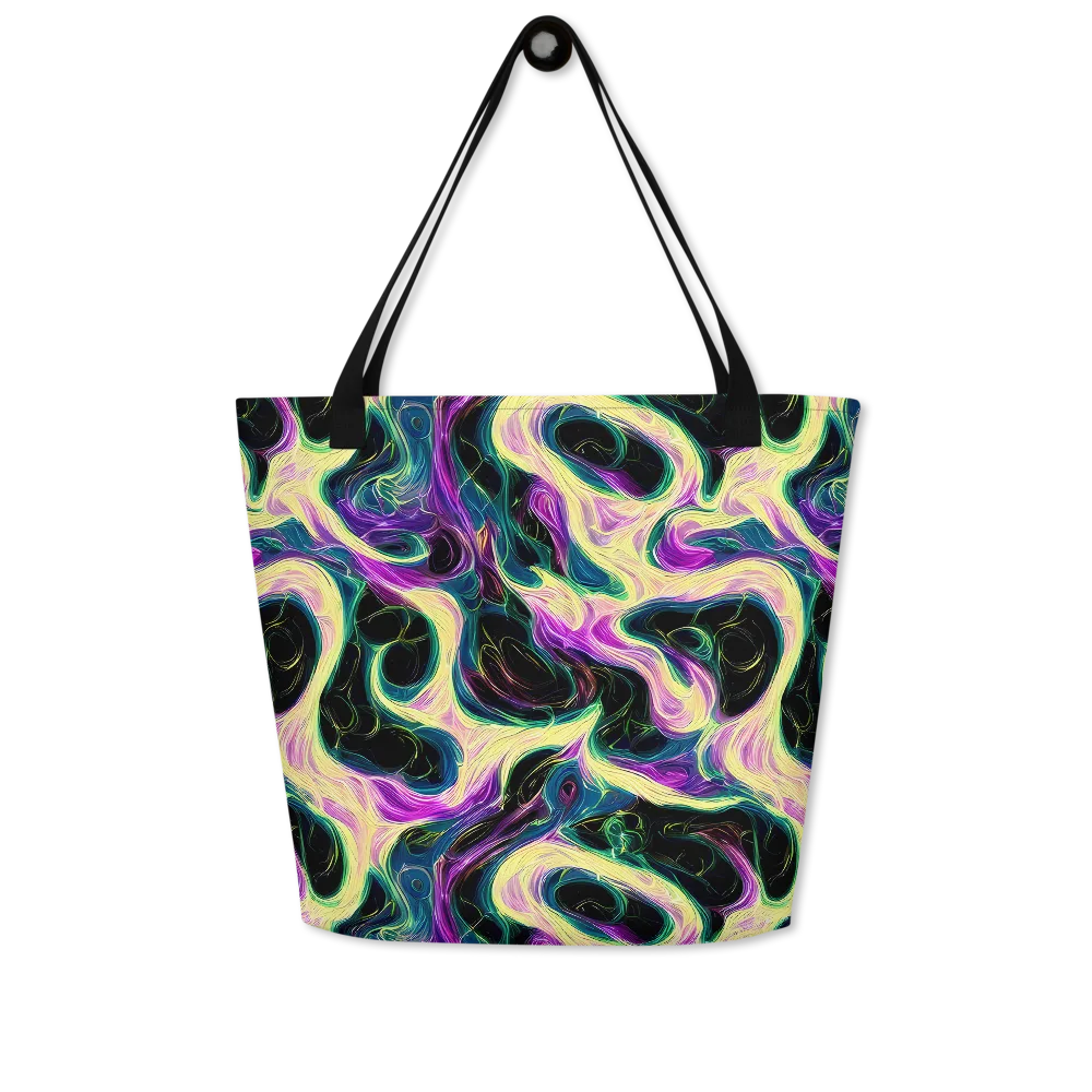Aurora Rapture on Large Tote Bag W/ Pocket — Front