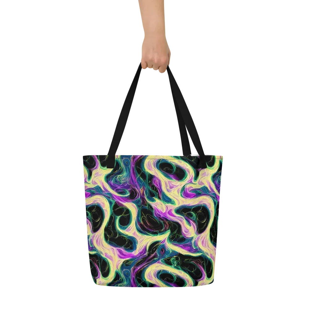 Aurora Rapture on Large Tote Bag W/ Pocket — Front