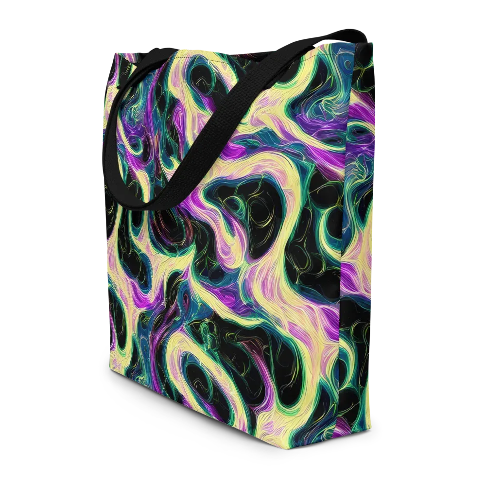 Aurora Rapture on Large Tote Bag W/ Pocket — Front