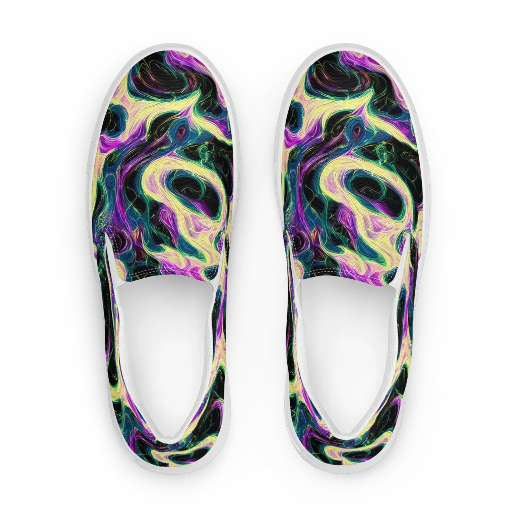 Aurora Rapture on Women's Slip-On Canvas Shoes — Front