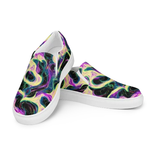 Aurora Rapture on a Women's Slip-On Canvas Shoes