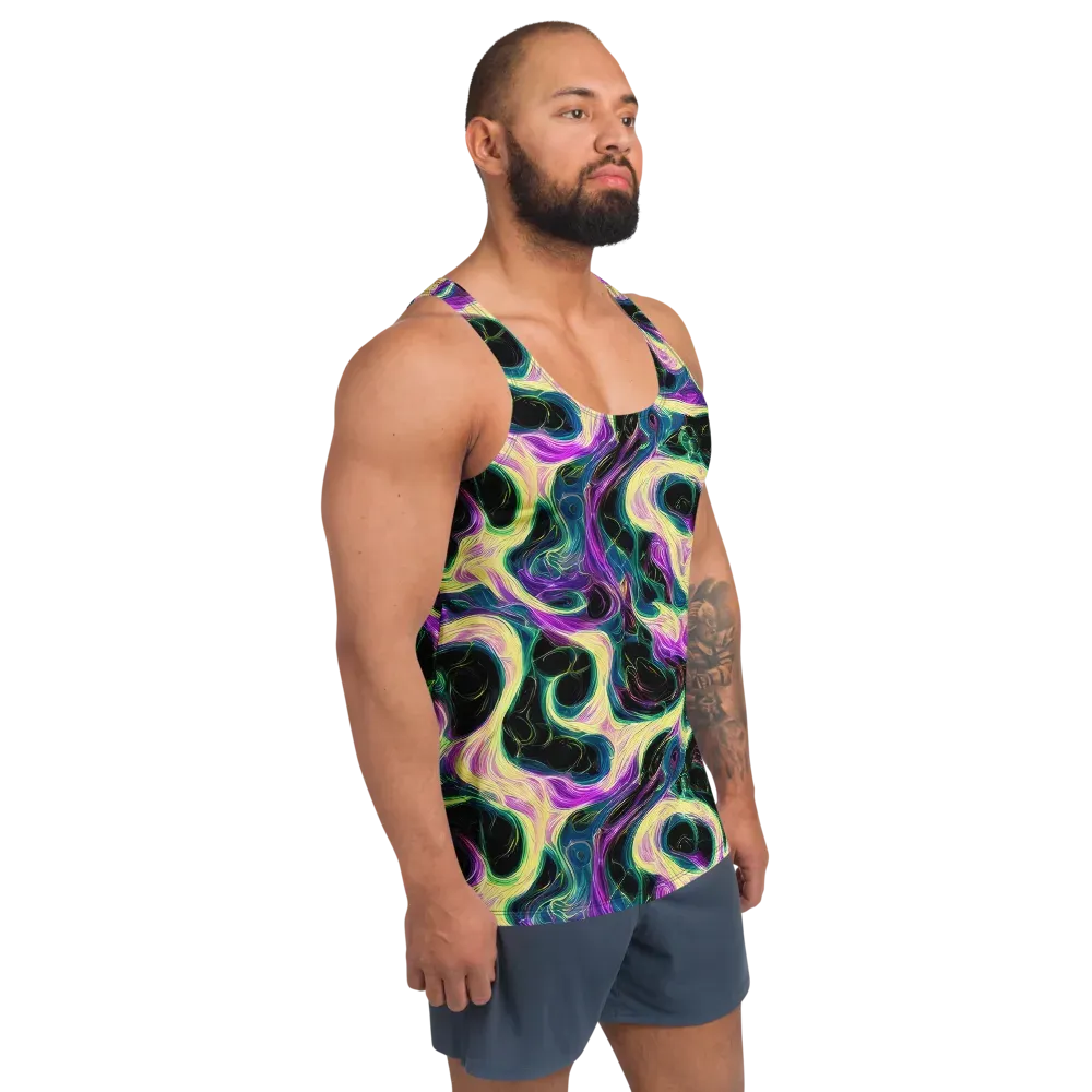 Aurora Rapture on Men's Tank Top — Right Front