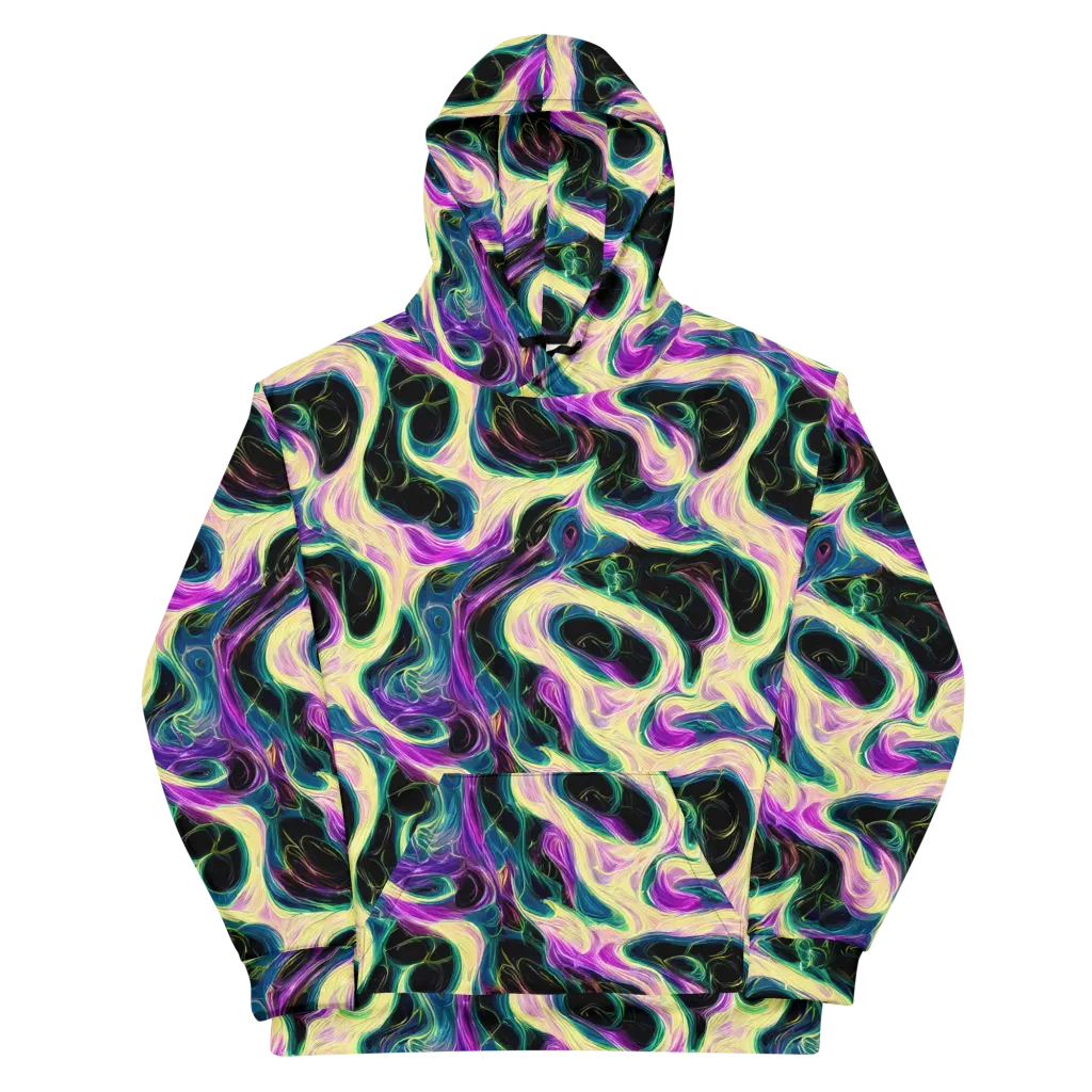 Aurora Rapture on Cotton Hoodie — Front