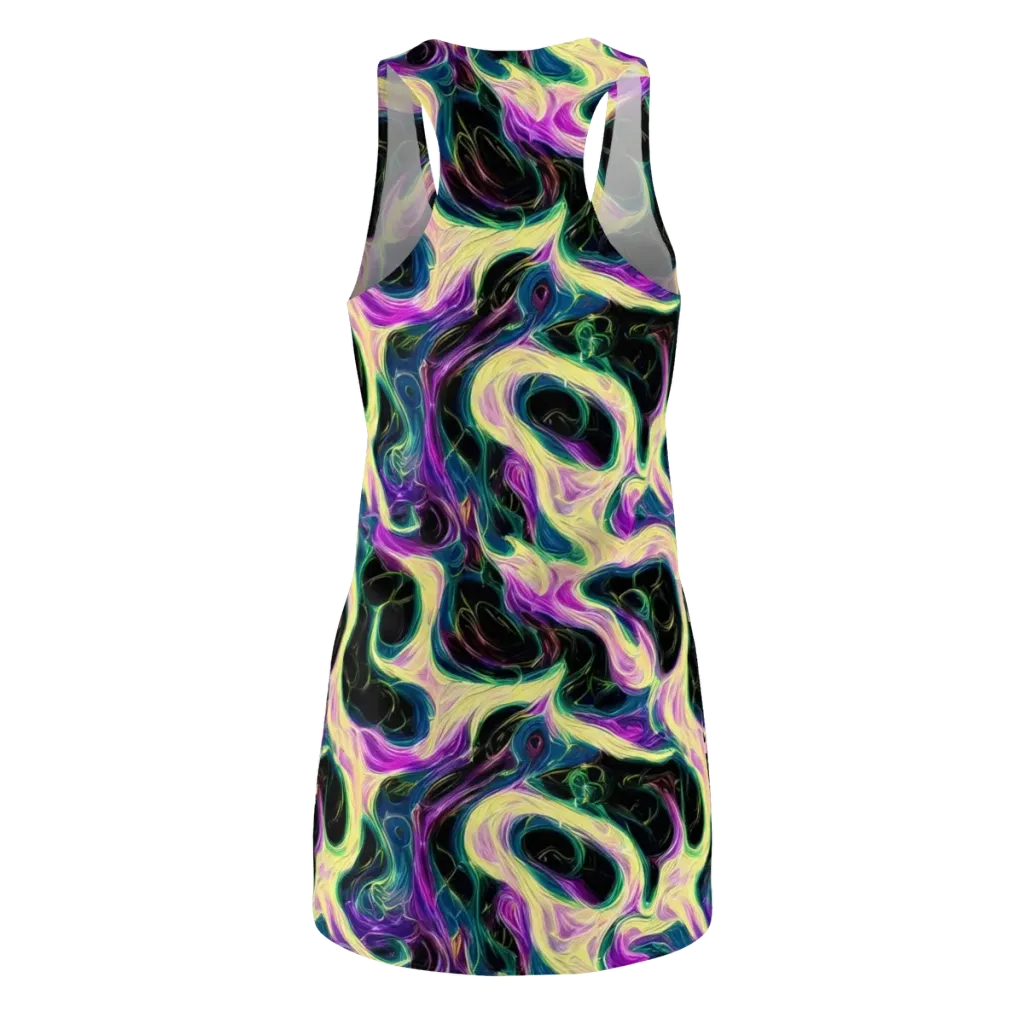 Aurora Rapture on Racerback Dress — Back