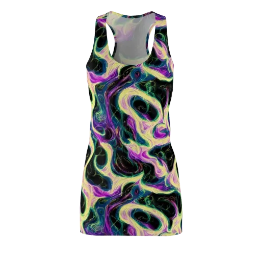 Aurora Rapture on a Racerback Dress