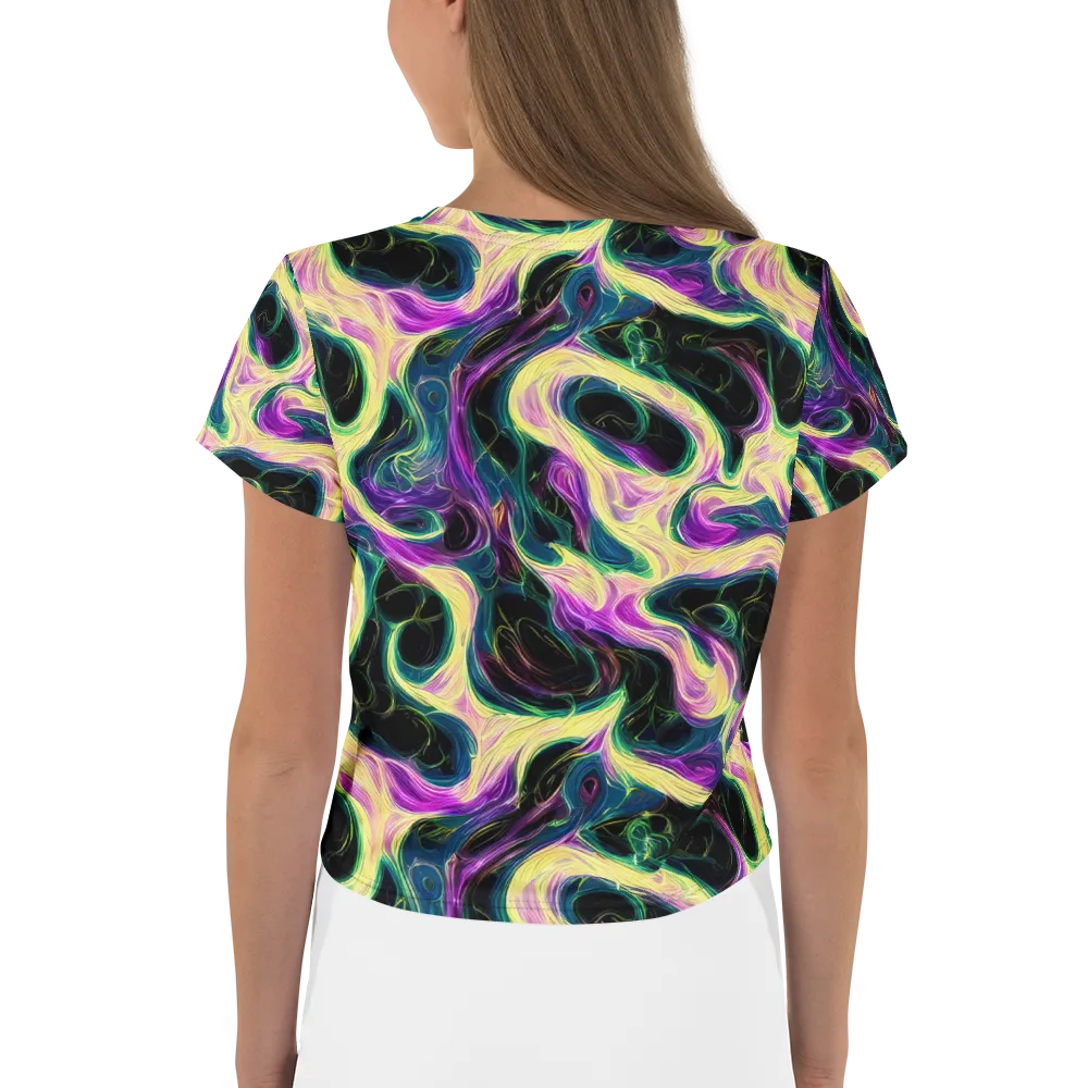 Aurora Rapture on Crop Tee — Back