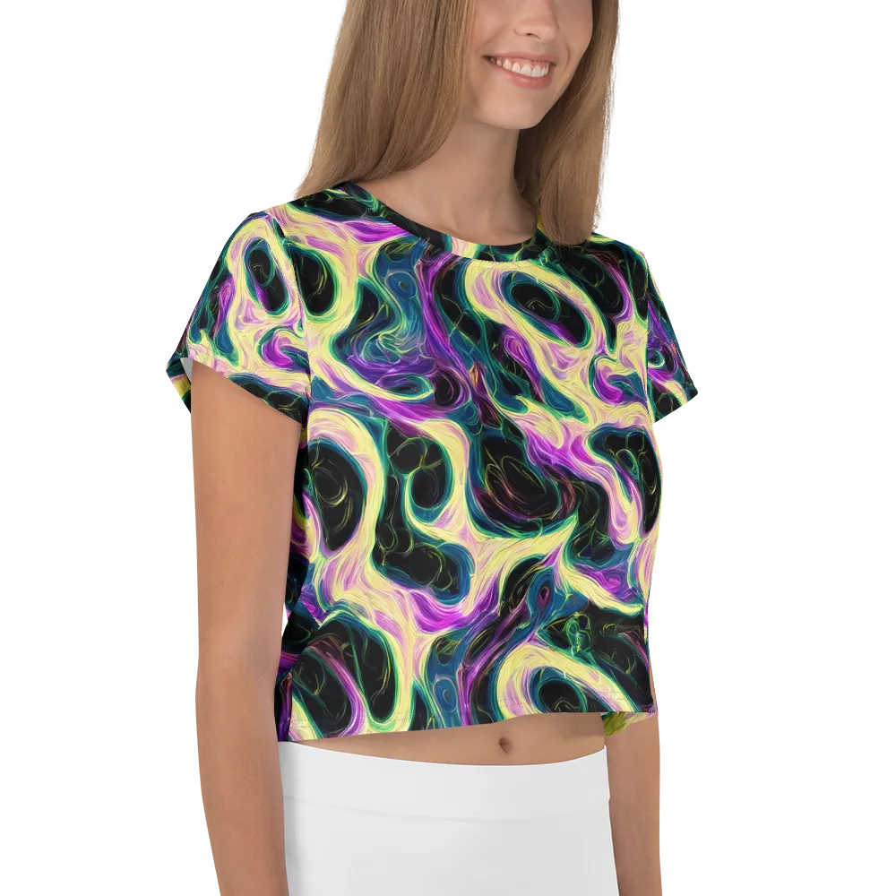 Aurora Rapture on Crop Tee — Right