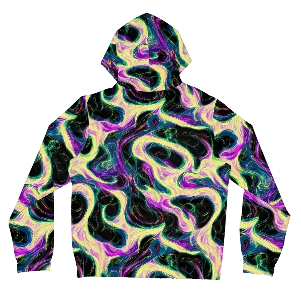 Aurora Rapture on Women's Full-Zip Hoodie — Back