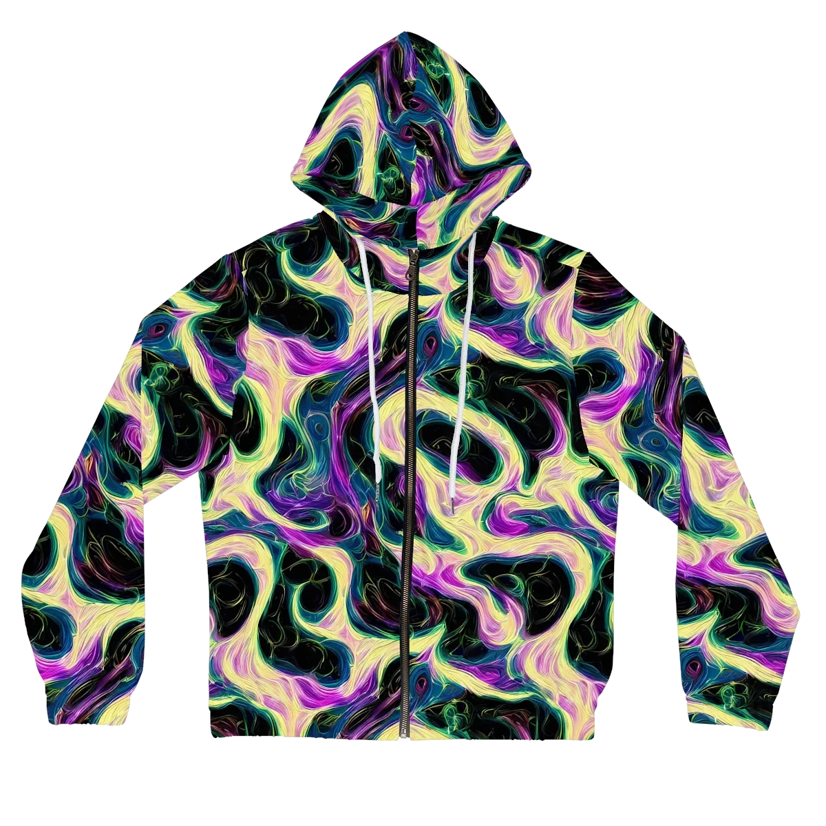 Aurora Rapture on Women's Full-Zip Hoodie — Front