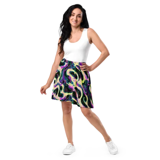 Aurora Rapture on a Skater Skirt