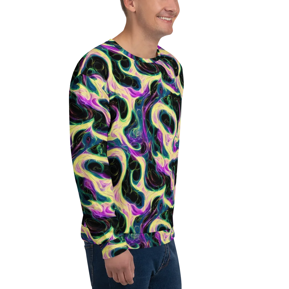 Aurora Rapture on Sweatshirt — Right Front