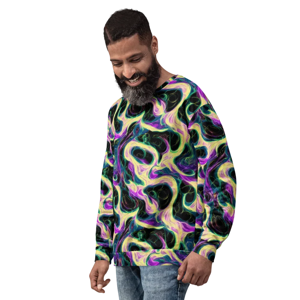 Aurora Rapture on Sweatshirt — Left Front
