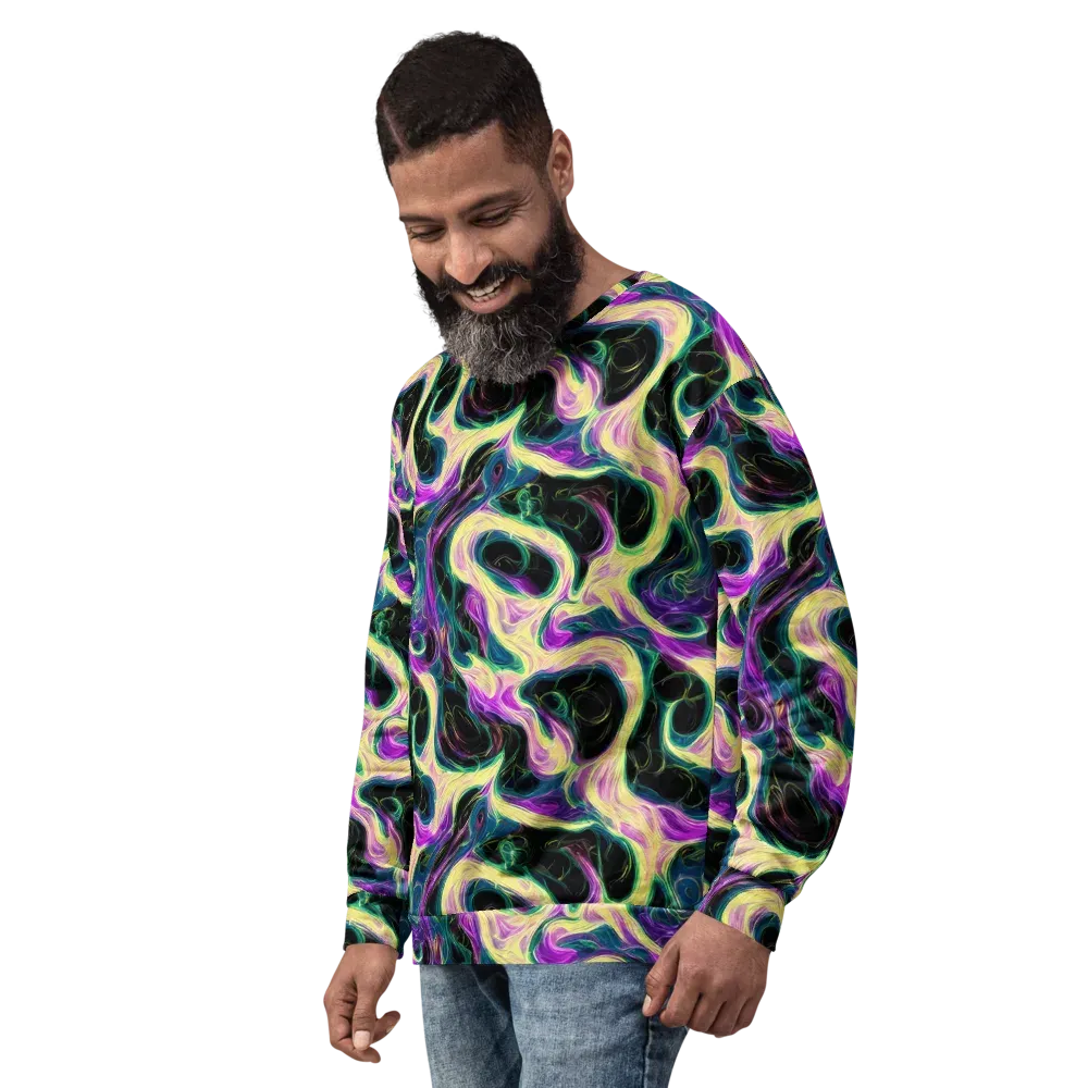 Aurora Rapture on Sweatshirt — Left Front