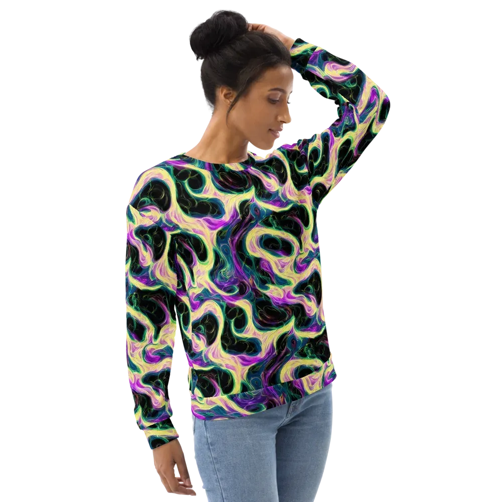 Aurora Rapture on Sweatshirt — Right Front