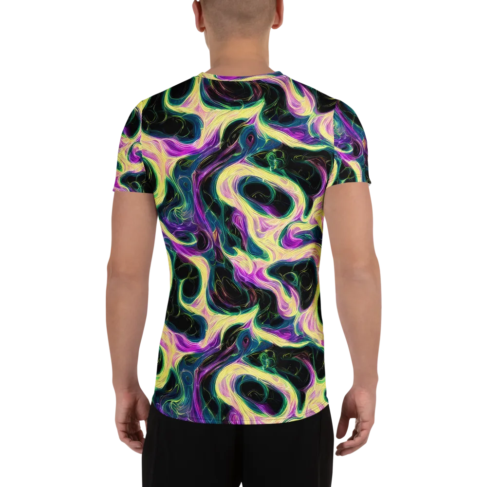 Aurora Rapture on Men's Athletic T-Shirt — Back