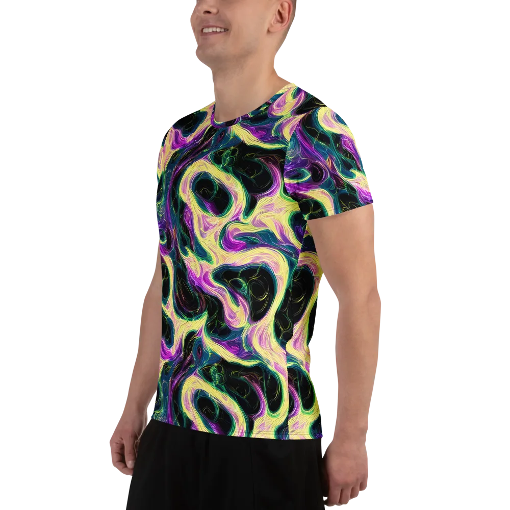 Aurora Rapture on Men's Athletic T-Shirt — Left