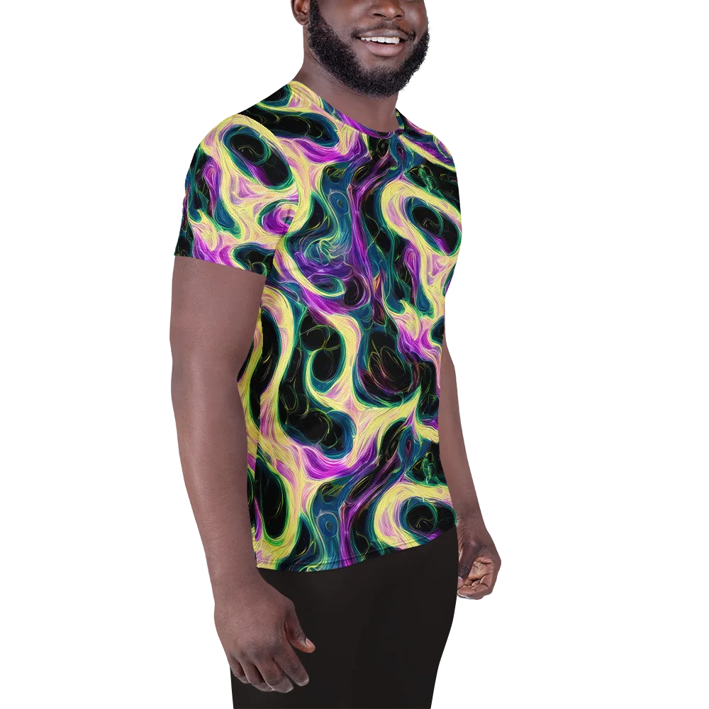 Aurora Rapture on Men's Athletic T-Shirt — Right