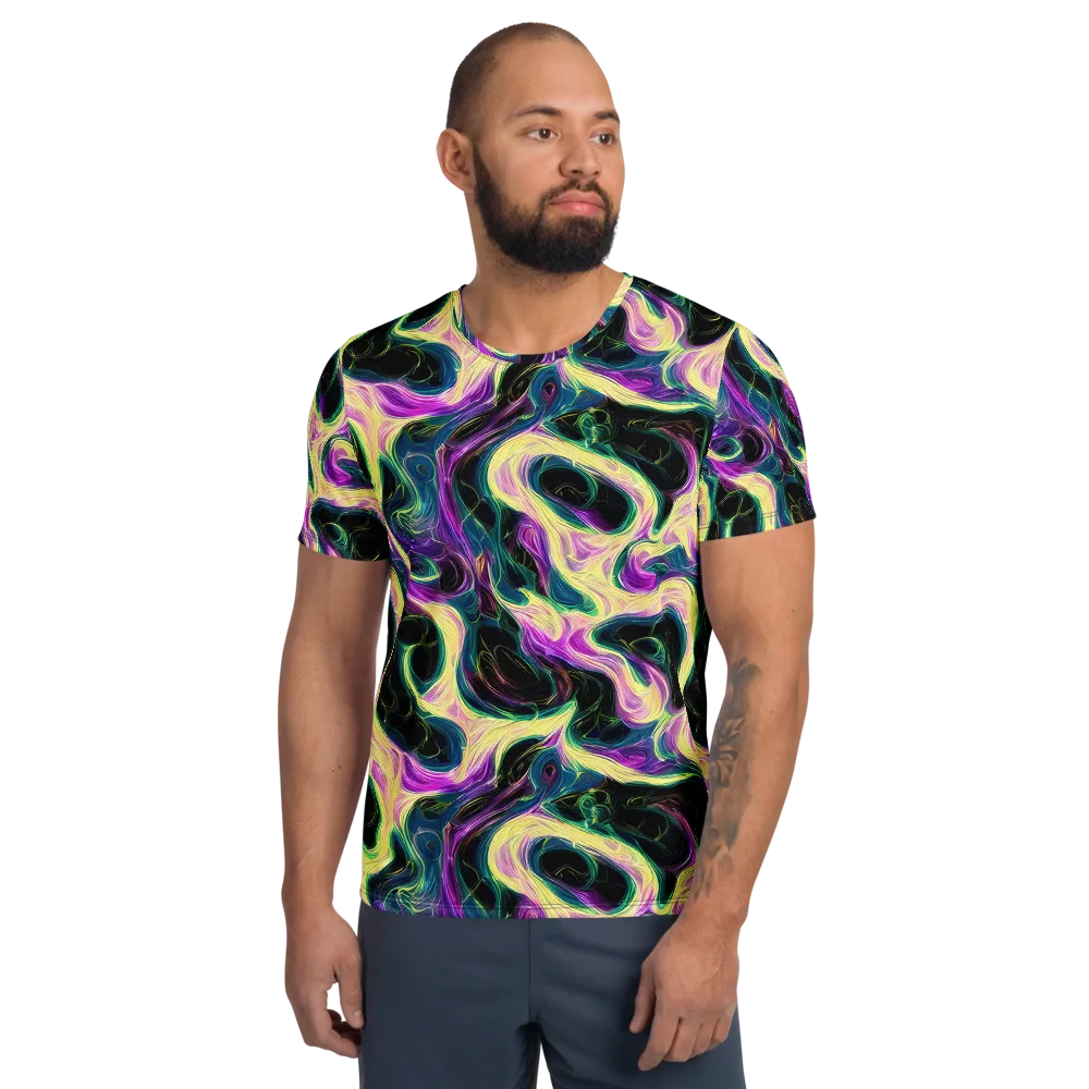 Aurora Rapture on Men's Athletic T-Shirt — Front
