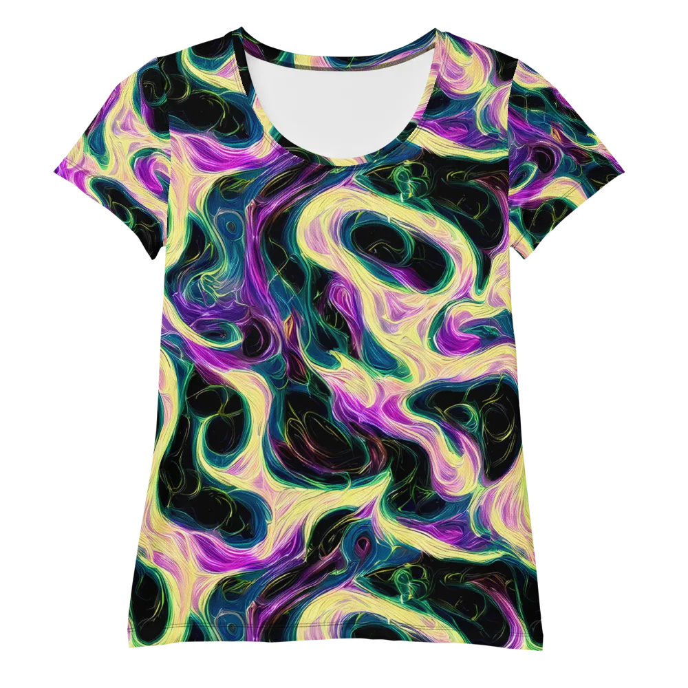 Aurora Rapture on Women's Athletic T-Shirt — Front