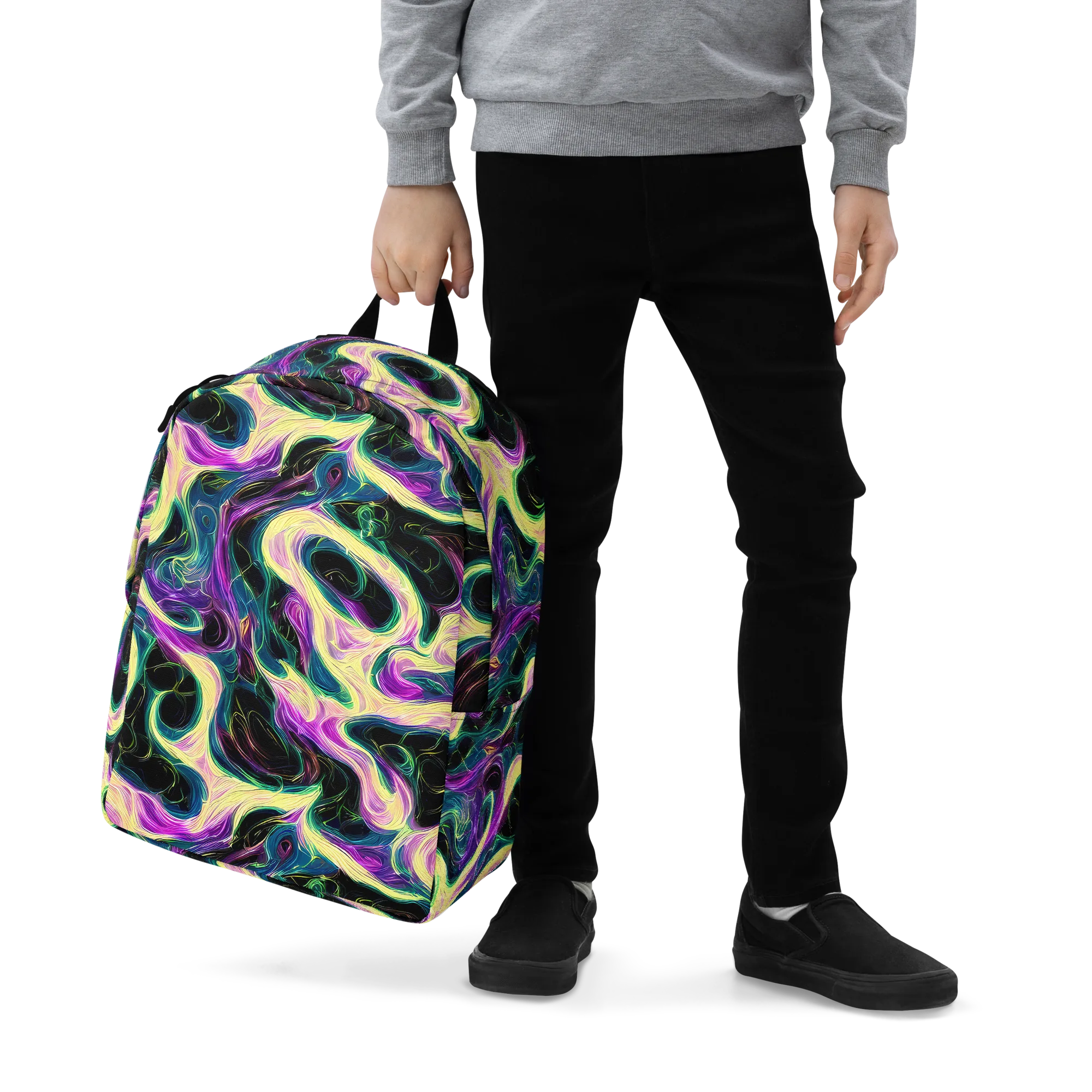 Aurora Rapture on Minimalist Backpack — Zoomed-in