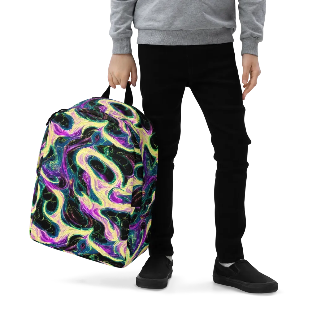 Aurora Rapture on Minimalist Backpack — Zoomed-in