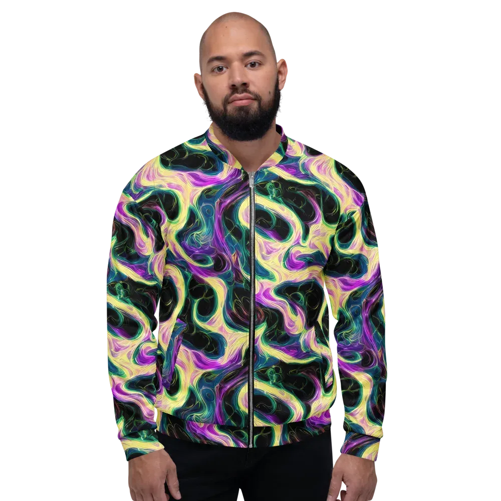 Aurora Rapture on Bomber Jacket — Front