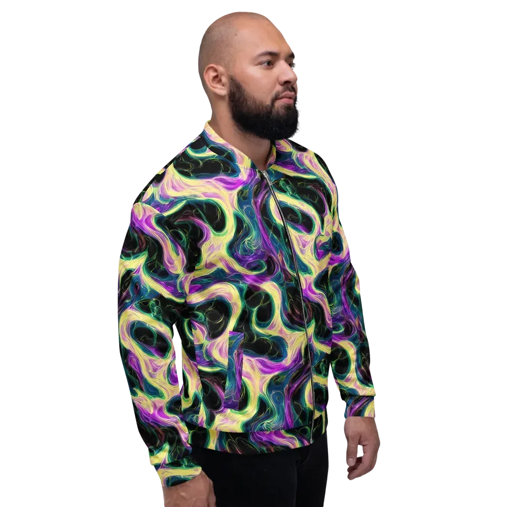 Aurora Rapture on Bomber Jacket — Right