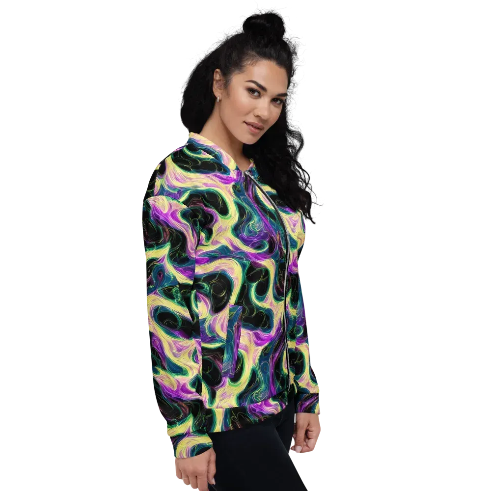 Aurora Rapture on Bomber Jacket — Right
