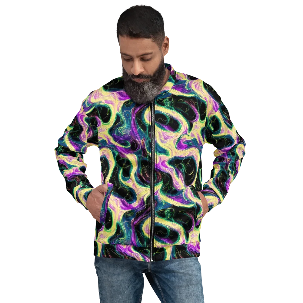 Aurora Rapture on Bomber Jacket — Front