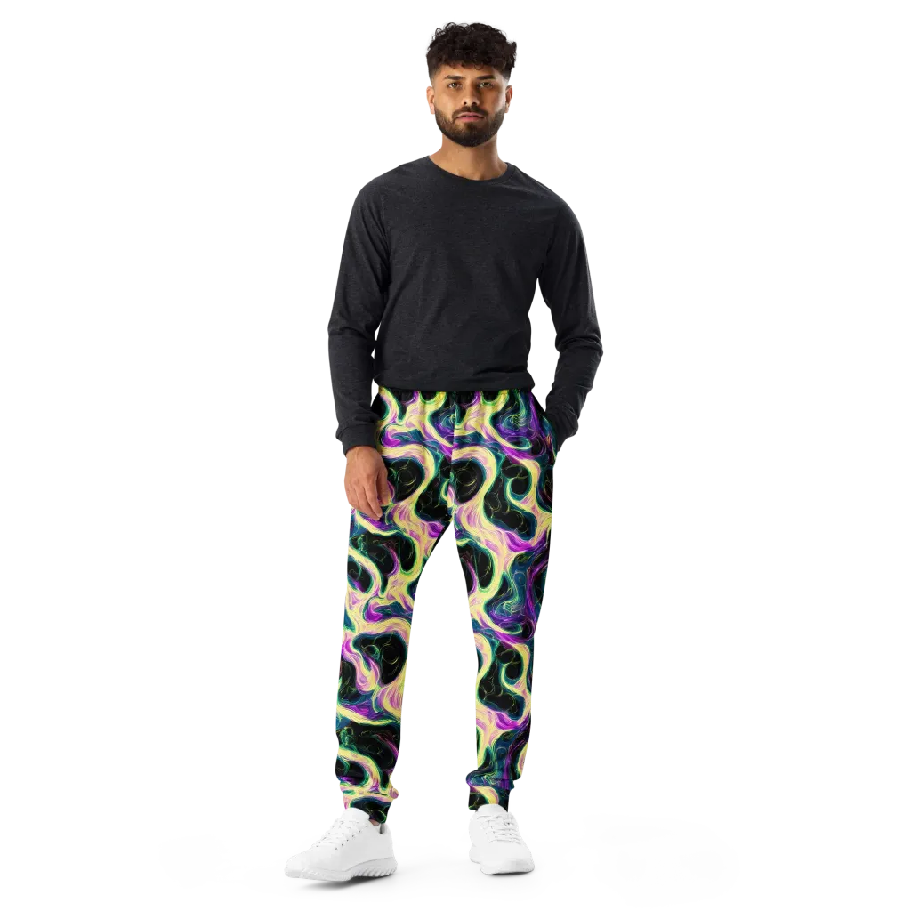 Aurora Rapture on Men's Joggers — Front