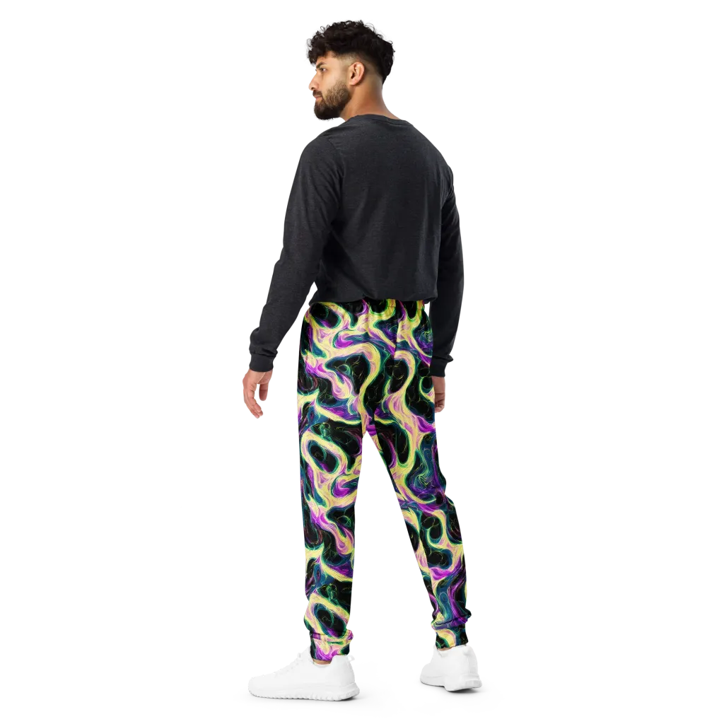 Aurora Rapture on Men's Joggers — Back