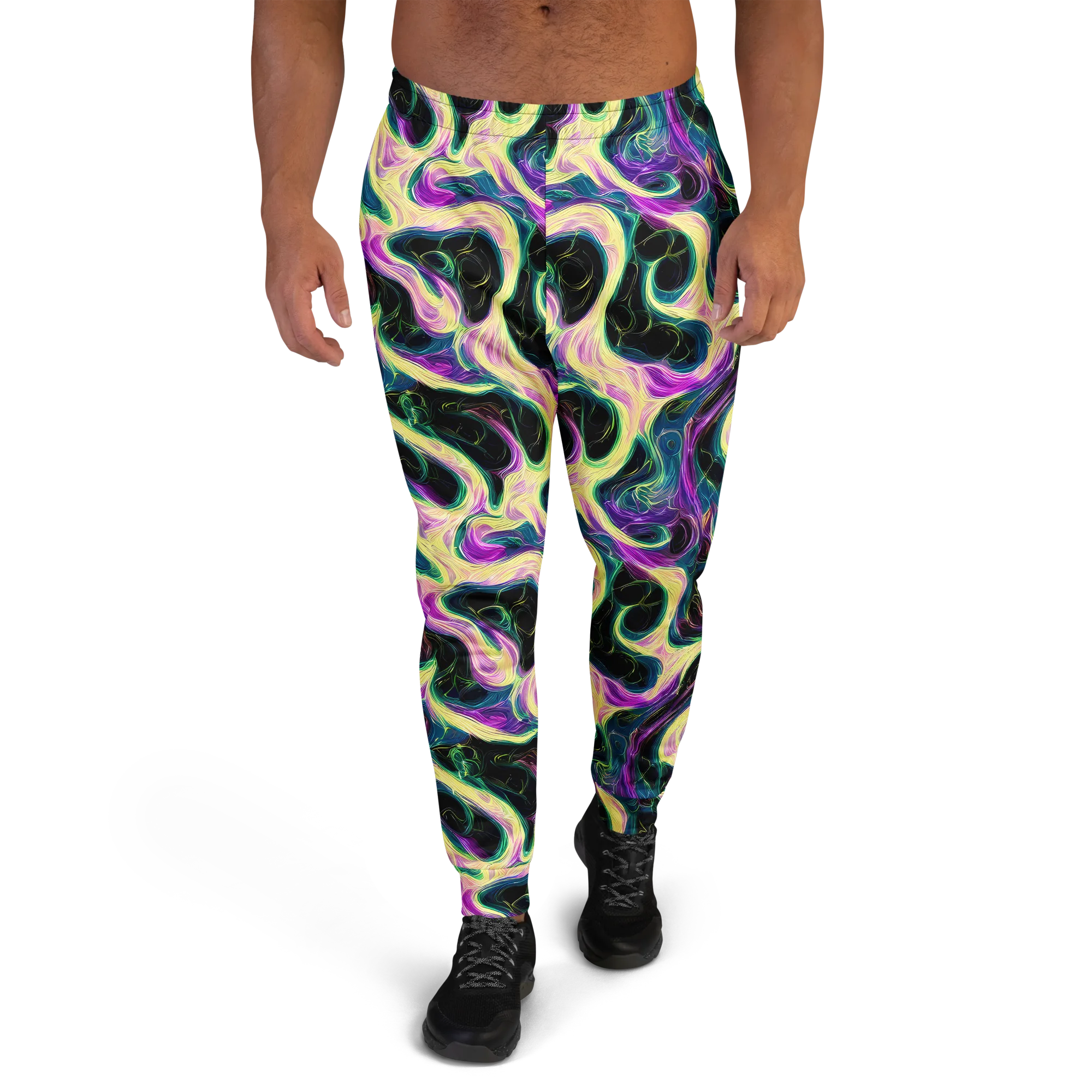 Aurora Rapture on Men's Joggers — Front