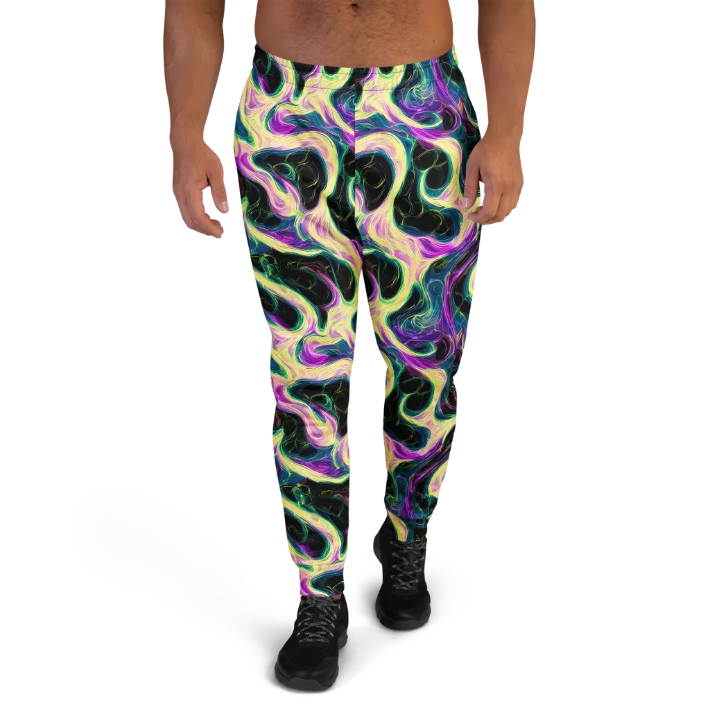 Aurora Rapture on Men's Joggers — Front